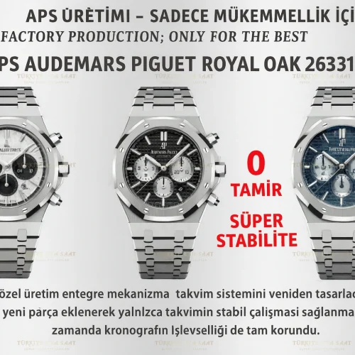 APS Audemars Piguet Royal Oak 26331 Chronograph – Türkiye Eta Saat’te Kusursuz Saatçiliğin Zirvesi